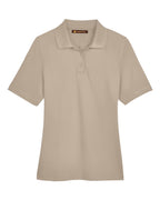 Harriton M348W, 13856 Women's Advantage Snag Protection Plus Polo, Khaki