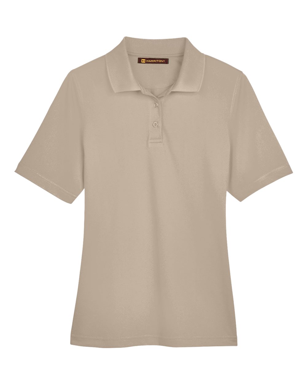 Harriton M348W, 13856 Women's Advantage Snag Protection Plus Polo, Khaki
