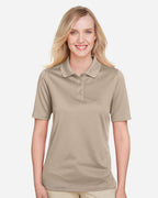 Harriton M348W, 13856 Women's Advantage Snag Protection Plus Polo, Khaki