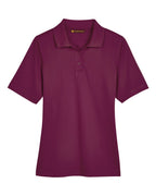 Harriton M348W, 13856 Women's Advantage Snag Protection Plus Polo, Maroon