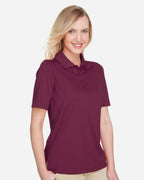 Harriton M348W, 13856 Women's Advantage Snag Protection Plus Polo, Maroon