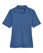 Harriton M348W, 13856 Women's Advantage Snag Protection Plus Polo, Pool Blue