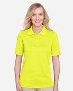 Harriton M348W, 13856 Women's Advantage Snag Protection Plus Polo, Safety Yellow