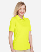 Harriton M348W, 13856 Women's Advantage Snag Protection Plus Polo, Safety Yellow