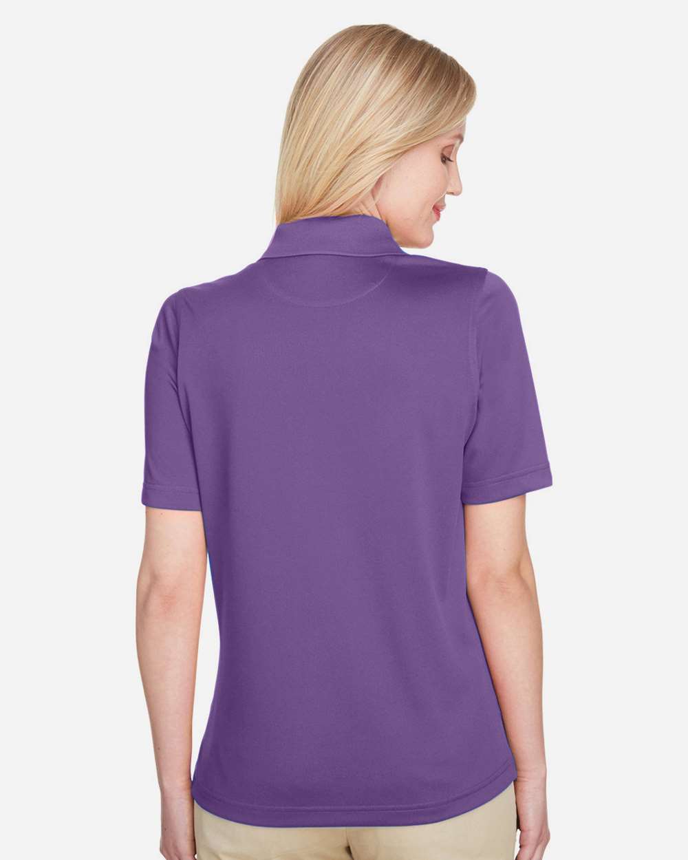 Harriton M348W, 13856 Women's Advantage Snag Protection Plus Polo, Team Purple