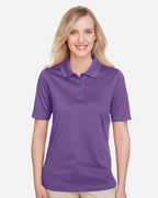 Harriton M348W, 13856 Women's Advantage Snag Protection Plus Polo, Team Purple