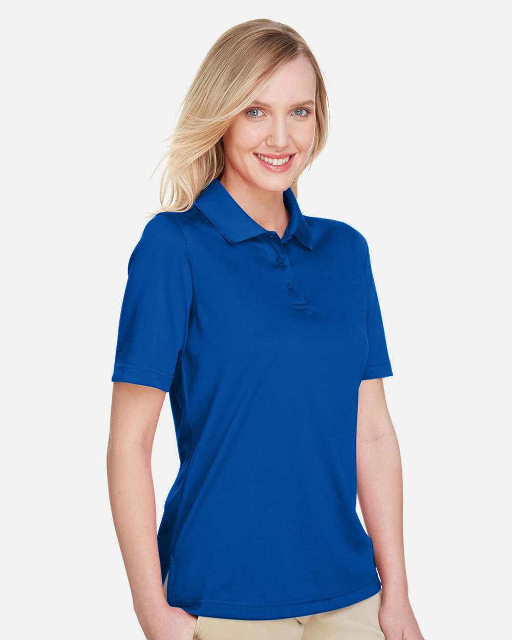 Harriton M348W, 13856 Women's Advantage Snag Protection Plus Polo, True Royal