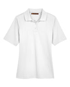 Harriton M348W, 13856 Women's Advantage Snag Protection Plus Polo, White