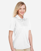 Harriton M348W, 13856 Women's Advantage Snag Protection Plus Polo, White