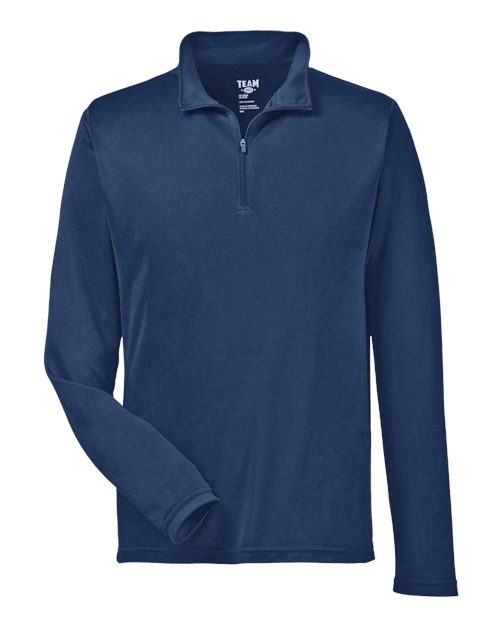 Team 365 TT31, Men's Zone Performance Quarter-zip Pullover, Sport Dark Navy