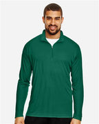 Team 365 TT31, Men's Zone Performance Quarter-zip Pullover, Sport Forest