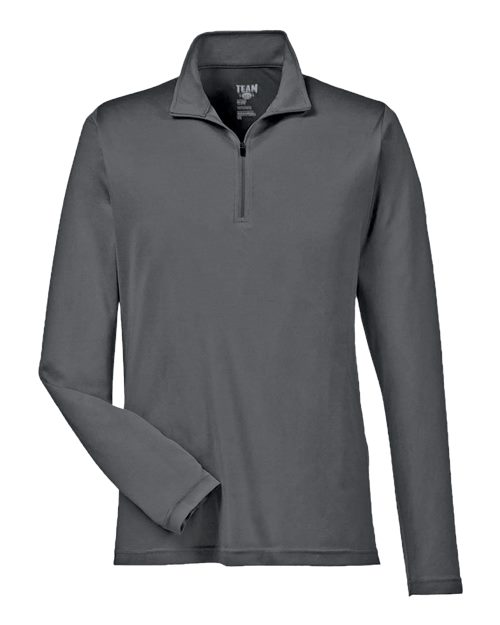 Team 365 TT31, Men's Zone Performance Quarter-zip Pullover, Sport Graphite