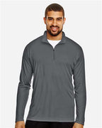 Team 365 TT31, Men's Zone Performance Quarter-zip Pullover, Sport Graphite