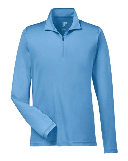 Team 365 TT31, Men's Zone Performance Quarter-zip Pullover, Sport Light Blue