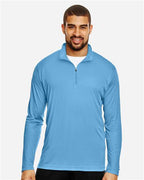 Team 365 TT31, Men's Zone Performance Quarter-zip Pullover, Sport Light Blue
