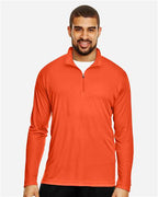 Team 365 TT31, Men's Zone Performance Quarter-zip Pullover, Sport Orange