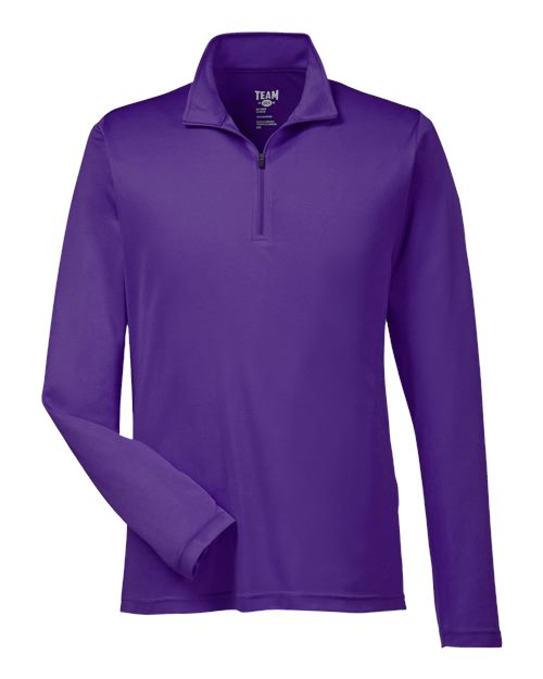 Team 365 TT31, Men's Zone Performance Quarter-zip Pullover, Sport Purple