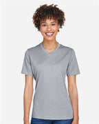 Team 365 TT11HW, Women's Sonic Heather Performance T-shirt, Athletic Heather