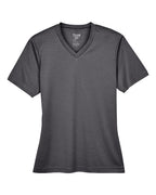 Team 365 TT11HW, Women's Sonic Heather Performance T-shirt, Dark Grey Heather