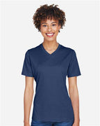Team 365 TT11HW, Women's Sonic Heather Performance T-shirt, Sport Dark Navy Heather
