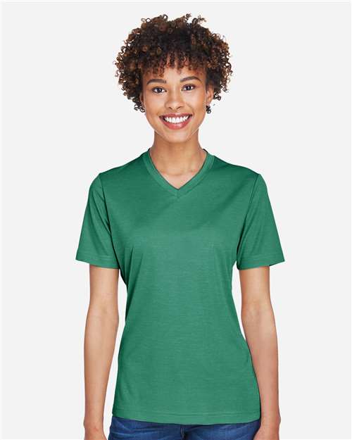 Team 365 TT11HW, Women's Sonic Heather Performance T-shirt, Sport Forest Heather