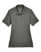 Harriton M265W, 13861 Women's Easy Blend Polo, Charcoal
