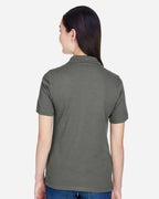 Harriton M265W, 13861 Women's Easy Blend Polo, Charcoal