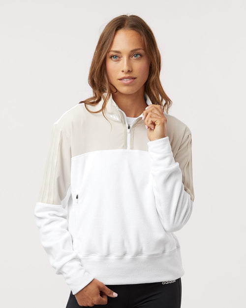 Adidas A601 Women's Fleece Quarter-Zip Pullover