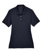 Harriton M265W, 13861 Women's Easy Blend Polo, Navy