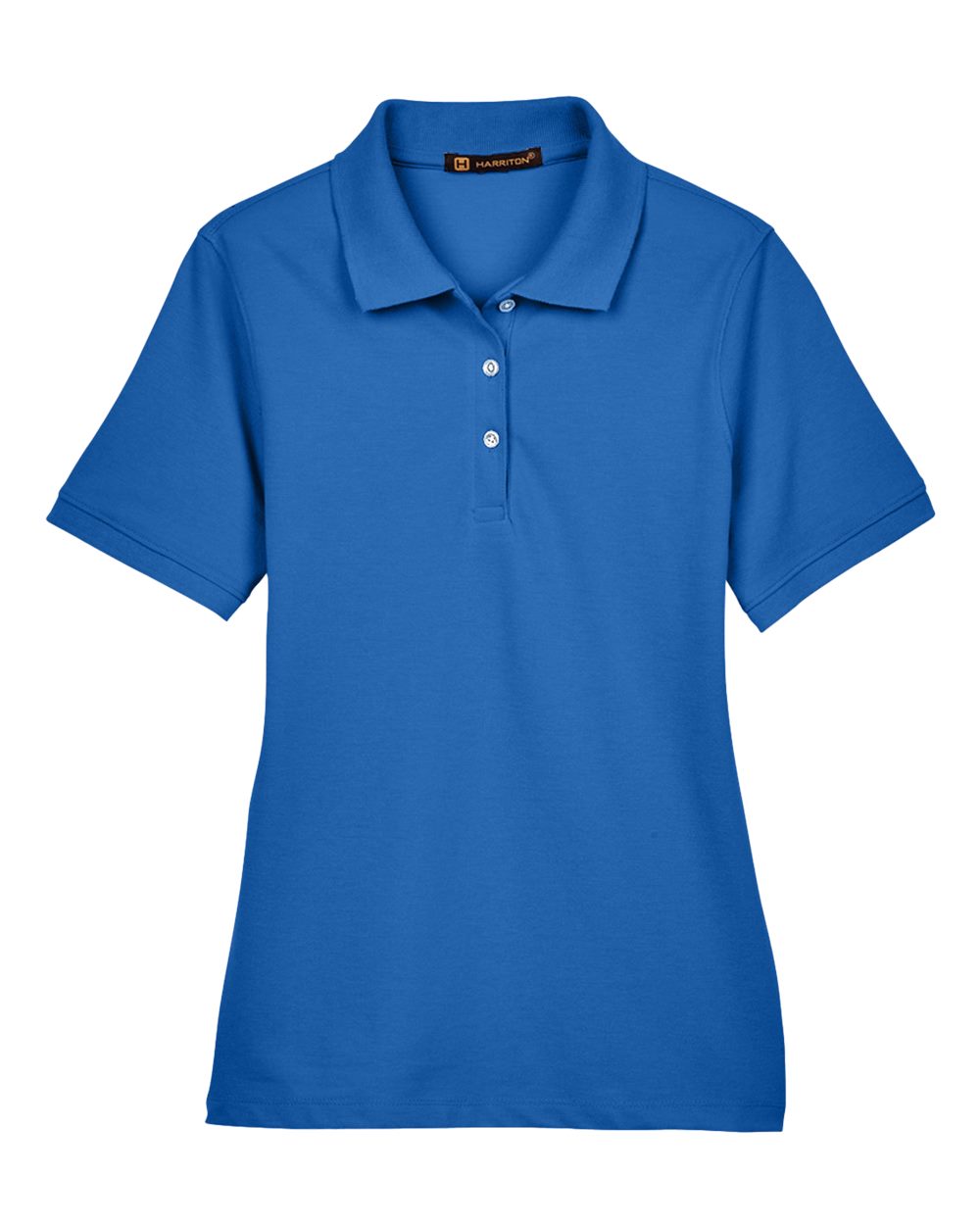 Harriton M265W, 13861 Women's Easy Blend Polo, True Royal