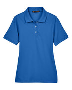 Harriton M265W, 13861 Women's Easy Blend Polo, True Royal