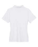 Harriton M265W, 13861 Women's Easy Blend Polo, White