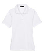 Harriton M265W, 13861 Women's Easy Blend Polo, White