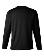 Harriton M118L, 13866 Unisex Charge Snag And Soil Protect Long Sleeve T-shirt, Black