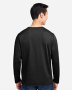 Harriton M118L, 13866 Unisex Charge Snag And Soil Protect Long Sleeve T-shirt, Black