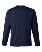 Harriton M118L, 13866 Unisex Charge Snag And Soil Protect Long Sleeve T-shirt, Dark Navy