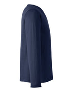 Harriton M118L, 13866 Unisex Charge Snag And Soil Protect Long Sleeve T-shirt, Dark Navy