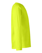 Harriton M118L, 13866 Unisex Charge Snag And Soil Protect Long Sleeve T-shirt, Safety Yellow