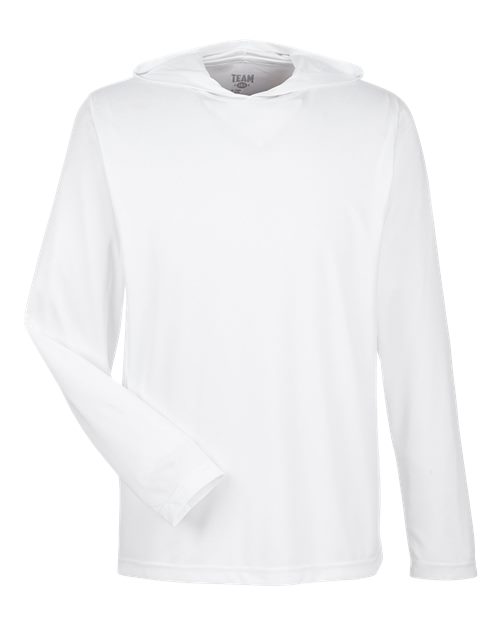Team 365 TT41, Men's Zone Performance Hooded T-shirt, White