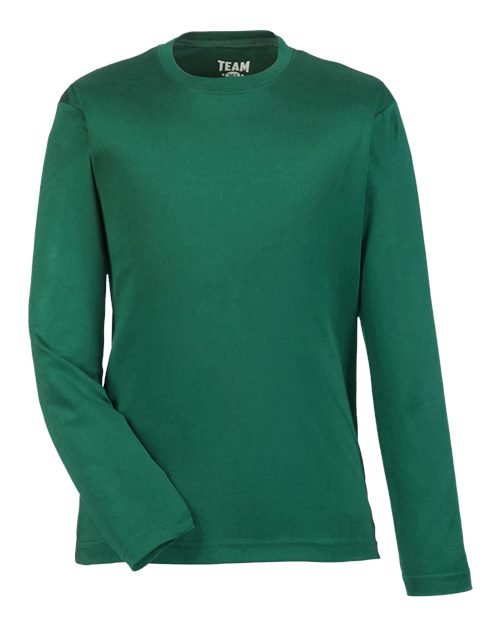 Team 365 TT11YL, Youth Zone Performance Long Sleeve T-shirt, Sport Forest