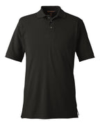 Harriton 13868, M200 Men's Pique Polo, Black