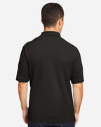 Harriton 13868, M200 Men's Pique Polo, Black