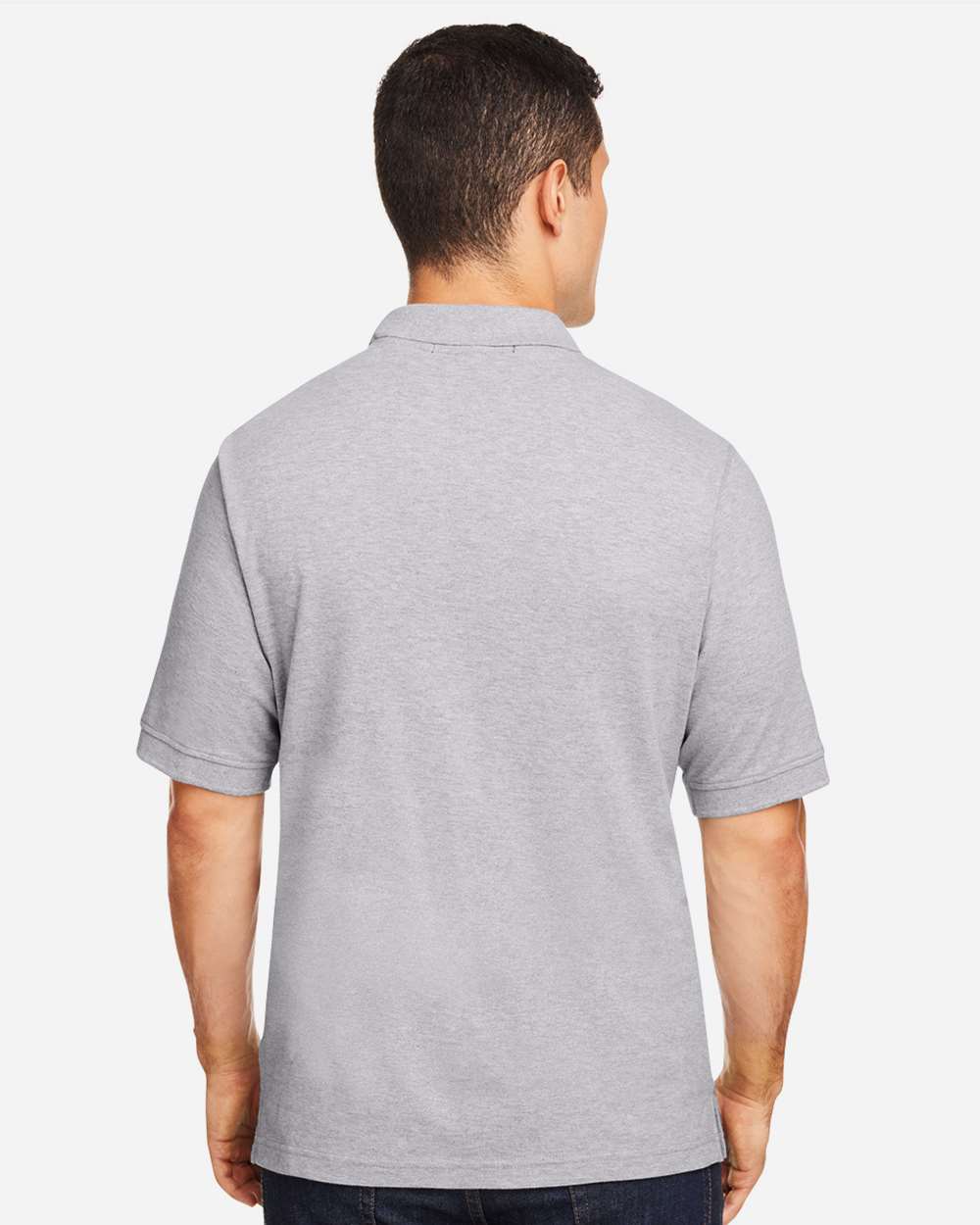 Harriton 13868, M200 Men's Pique Polo, Grey Heather