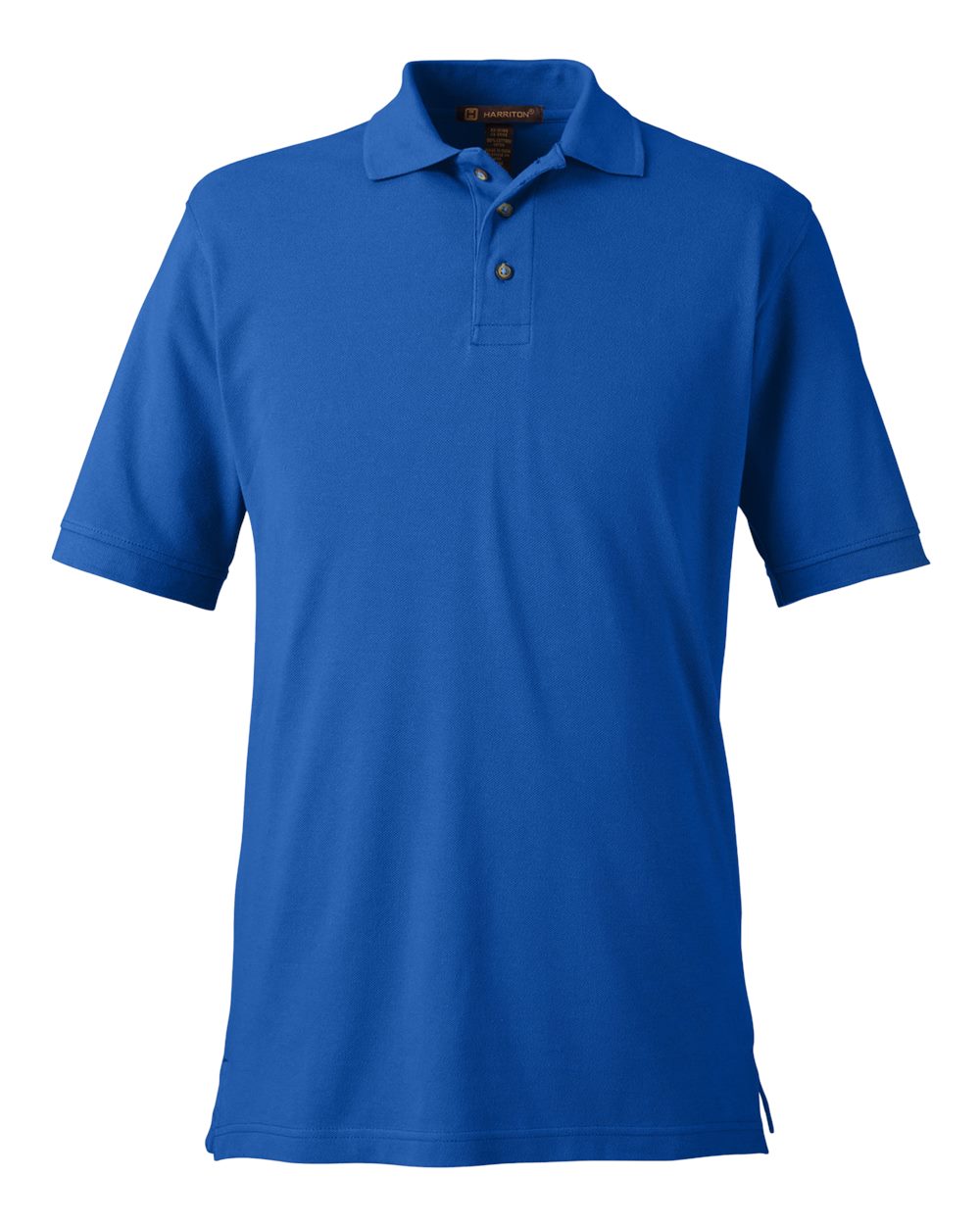 Harriton 13868, M200 Men's Pique Polo, True Royal