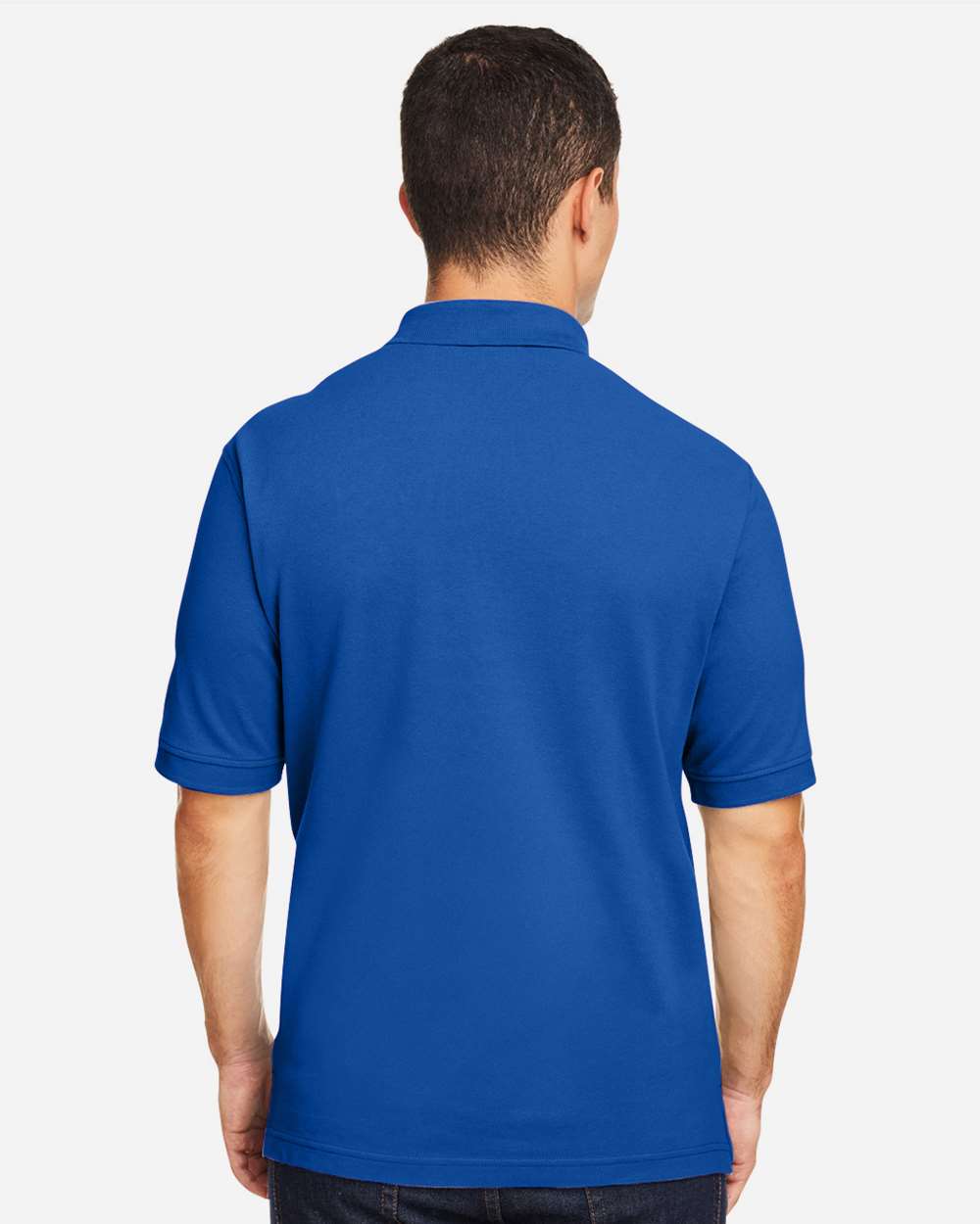 Harriton 13868, M200 Men's Pique Polo, True Royal