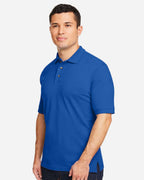 Harriton 13868, M200 Men's Pique Polo, True Royal
