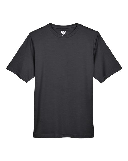 Team 365 TT11H, Men's Sonic Heather Performance T-shirt, Black Heather