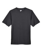 Team 365 TT11H, Men's Sonic Heather Performance T-shirt, Black Heather