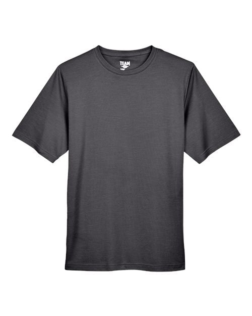 Team 365 TT11H, Men's Sonic Heather Performance T-shirt, Dark Grey Heather