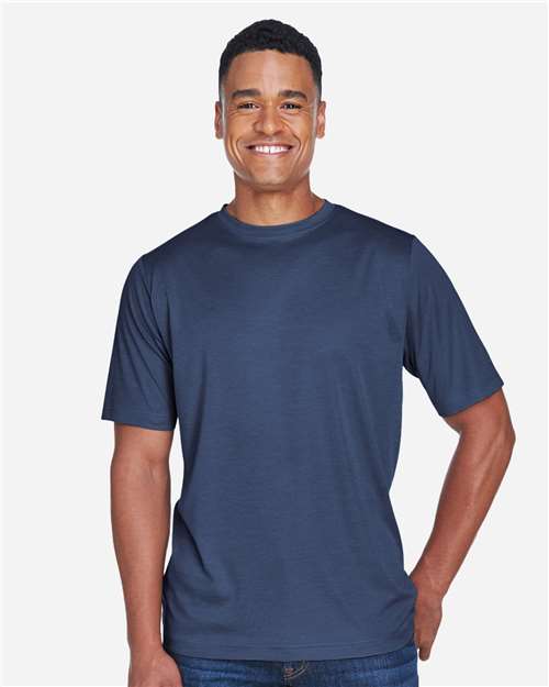 Team 365 TT11H, Men's Sonic Heather Performance T-shirt, Sport Dark Navy Heather